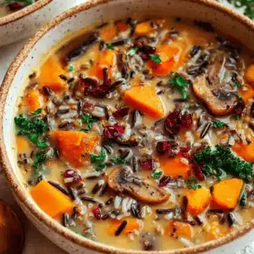 Cozy Autumn Wild Rice Soup