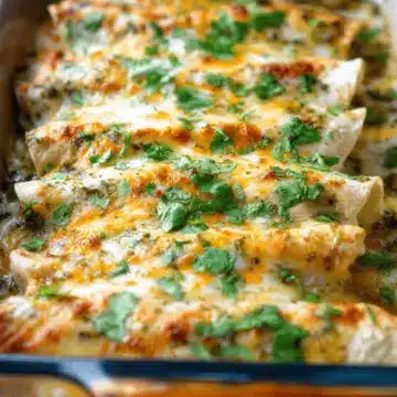 Easy Green Chicken Enchiladas