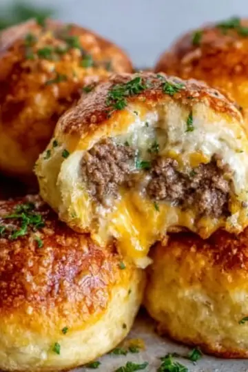 Garlic Parmesan Cheeseburger Bombs Recipe