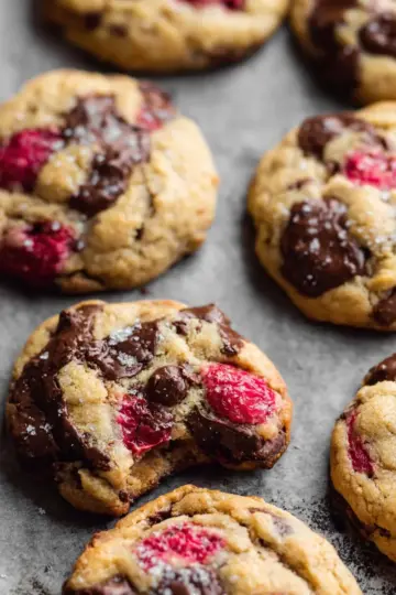 Raspberry Chocolate Chip Cookies