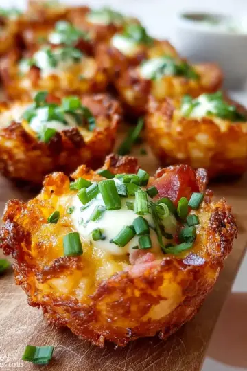 Tater Tot Appetizer Cups