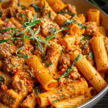 Creamy Sausage Rigatoni