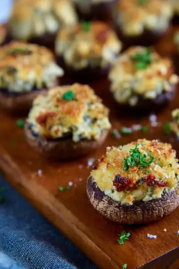 Boursin Stuffed Mushrooms Recipe