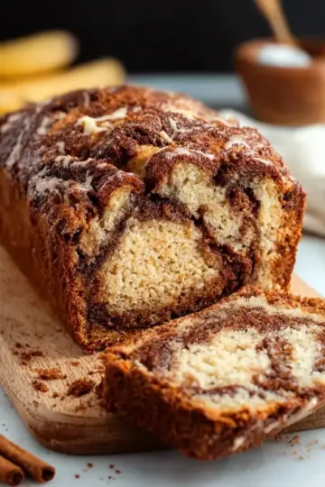 Cinnamon Swirled Banana Bread