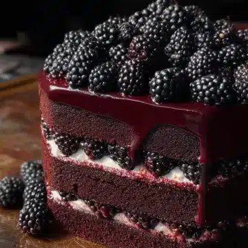 Blackberry Velvet Gothic Cake