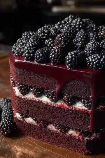 Blackberry Velvet Gothic Cake
