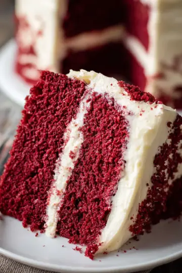 Red Velvet Cake with Cream Cheese Frosting