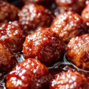 Crockpot grape jelly & BBQ meatballs