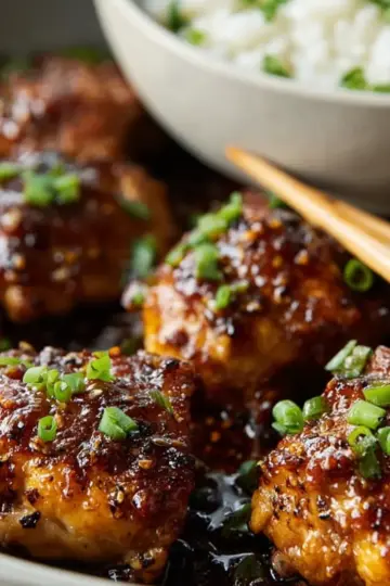 Honey Black Pepper Chicken Thighs