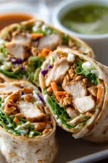 Peanut Chicken Wrap Recipe