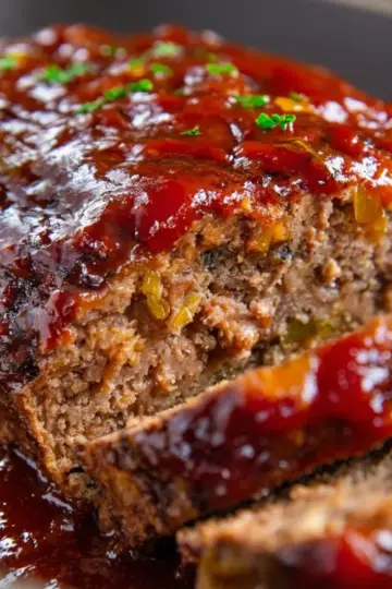 The Best Bourbon Glaze Meatloaf