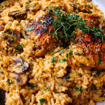 Smothered Chicken and Rice
