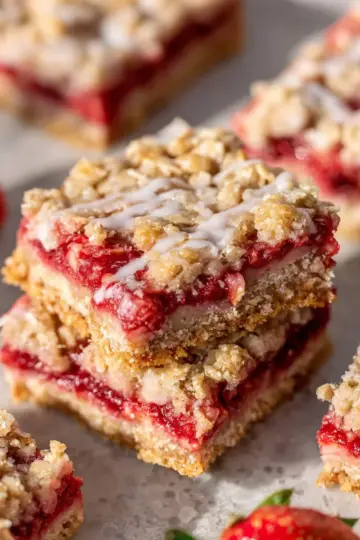 Strawberry Oatmeal Bars