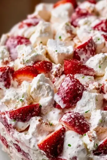 Strawberry Shortcake Fluff Salad