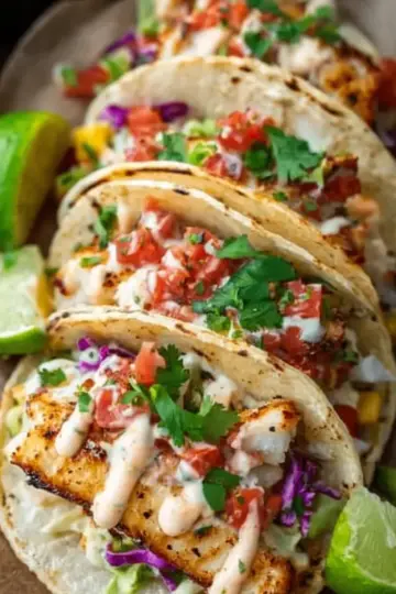 Fish Tacos Recipe with Best Fish Taco Sauce!