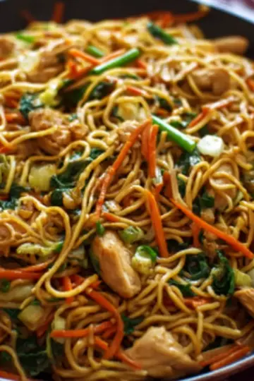 Chicken Chow Mein with Best Chow Mein Sauce!