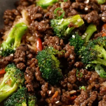 Ground Beef and Broccoli