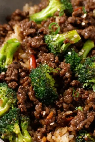 Ground Beef and Broccoli