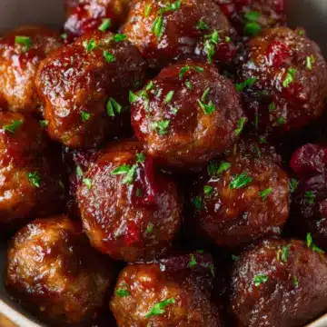 Cranberry Meatballs