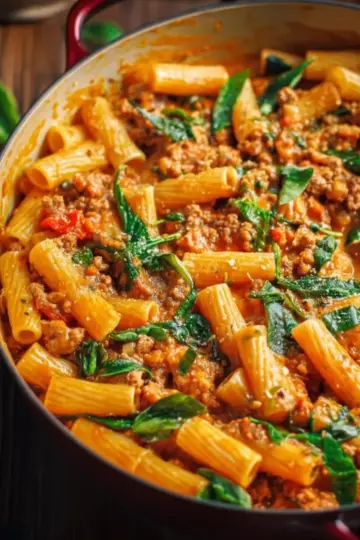 Creamy Sausage Rigatoni (One-Pot, 30-Minute Meal)