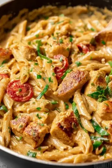 One Pot Creamy Cajun Chicken Pasta
