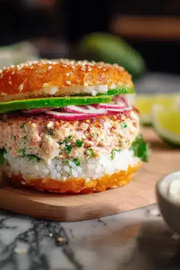 Rice Tuna Burger