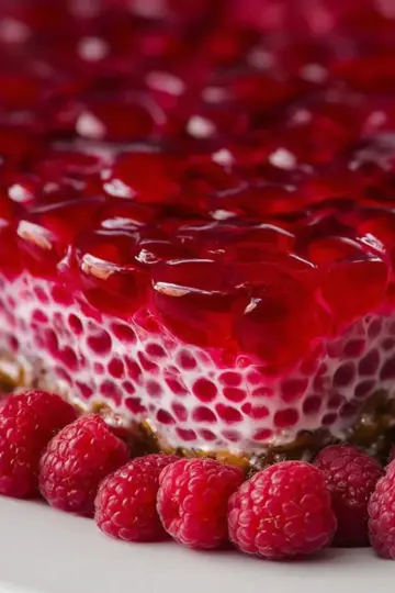 Raspberry Pretzel Jello