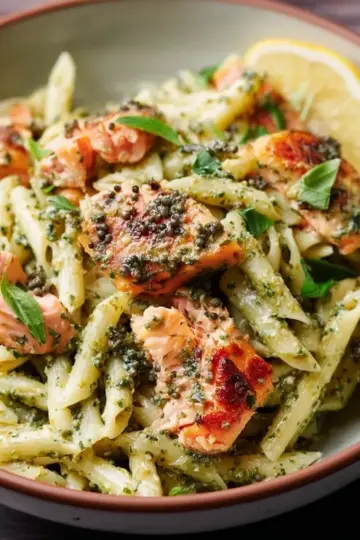 Salmon Pesto Pasta