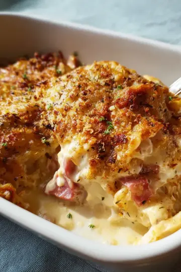 Creamy Chicken Cordon Bleu Casserole