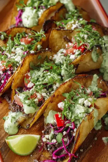 Crispy Black Bean Tacos