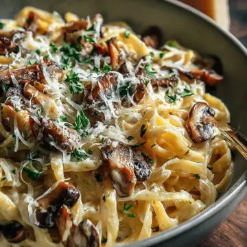 Caramelized Leek and Mushroom Gruyere Pasta