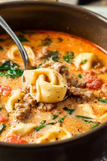 Italian Sausage Tortellini Soup