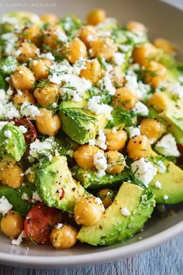 Chickpea, Avocado, & Feta Salad
