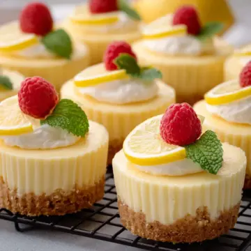 Mini Lemon Cheesecakes