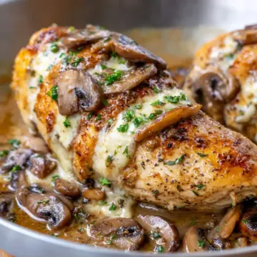 Mushroom Stuffed Chicken Breast