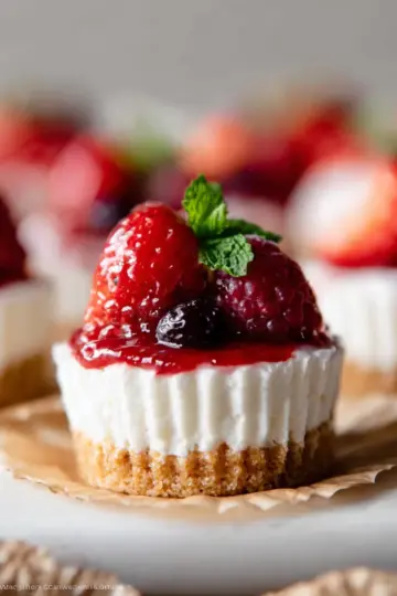 Mini No-Bake Cheesecakes