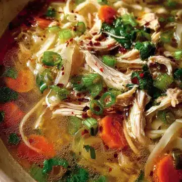 Ginger Garlic Chicken Noodle Soup