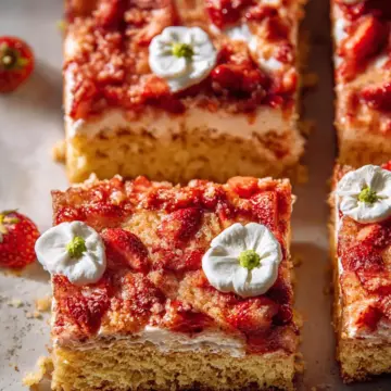 Strawberry Shortcake Sheet Cake