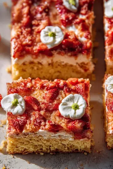 Strawberry Shortcake Sheet Cake