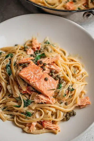 reamy Salmon Pasta Recipe
