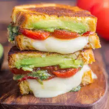Tomato, Avocado and Mozzarella Grilled Cheese