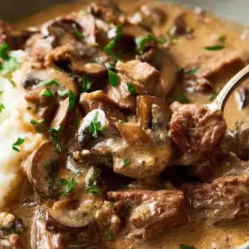 Slow Cooker Beef Stroganoff