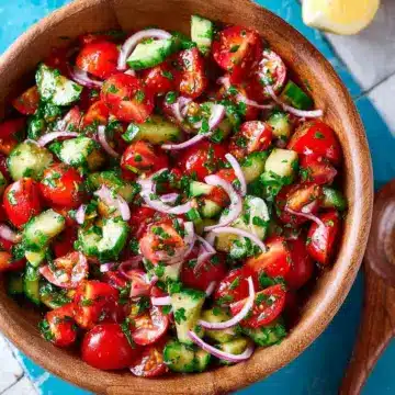 Mediterranean Cucumber Tomato Salad