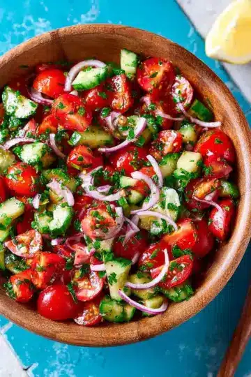Mediterranean Cucumber Tomato Salad