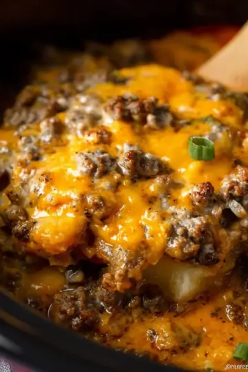 Crock Pot Hamburger Potato Casserole Recipe