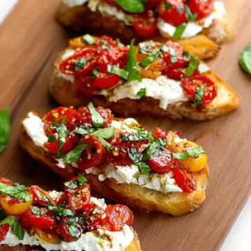 Burrata Bruschetta