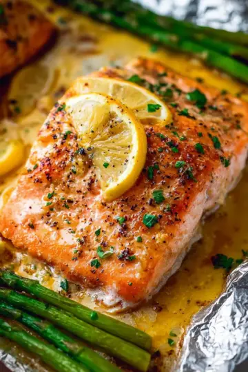 Sheet Pan Lemon Garlic Butter Salmon