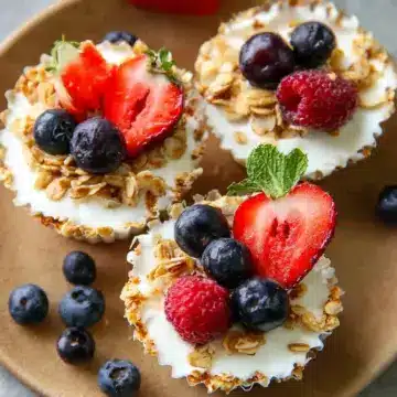 Frozen Yogurt Granola Cups