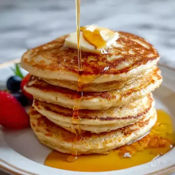 Fluffy Oatmeal Pancakes Without Banana (