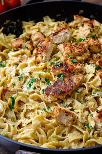 Garlic Parmesan Chicken Pasta Recipe